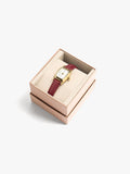 Reloj Redondo Pulsera Con Textura