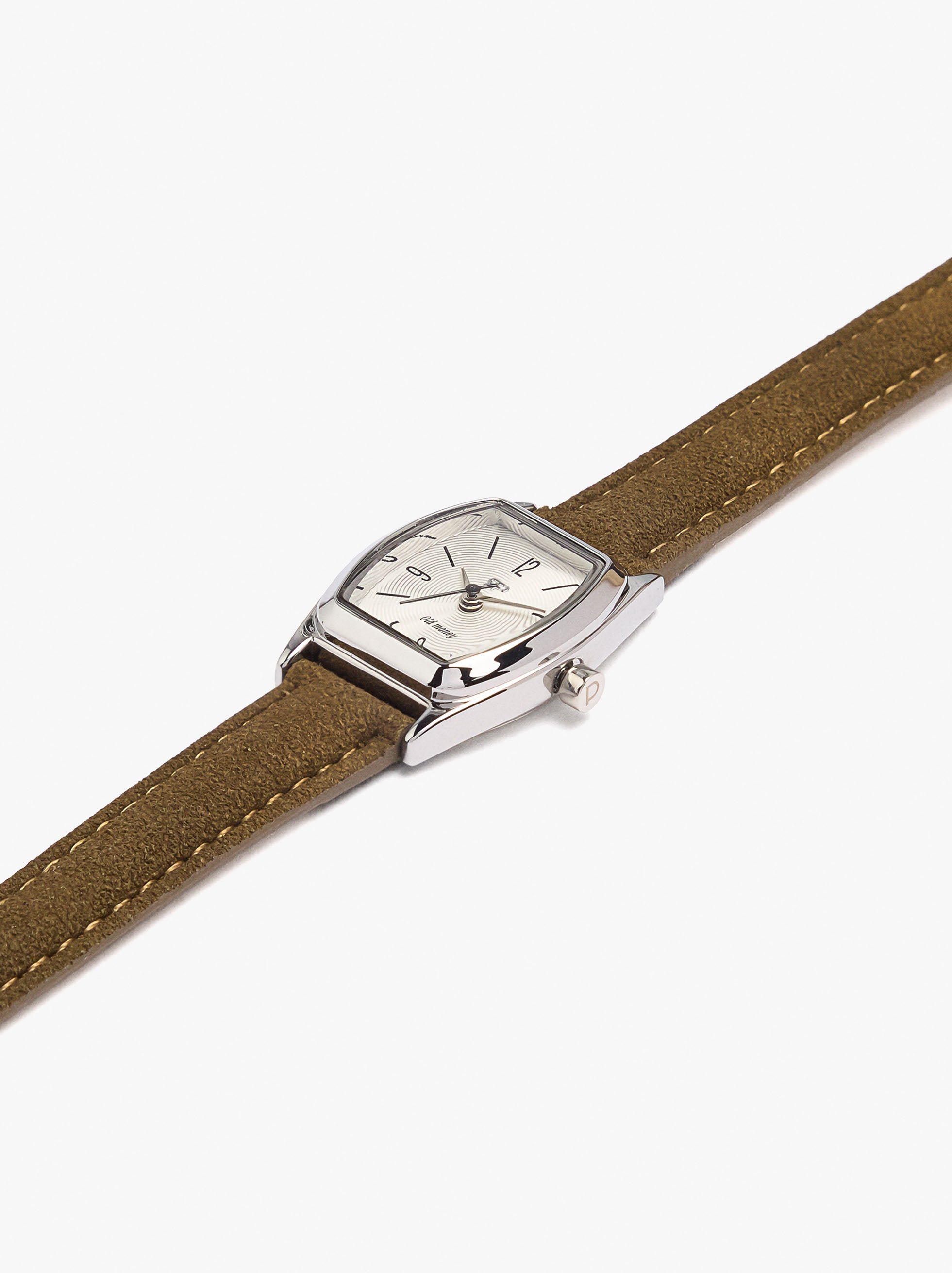 Reloj Redondo Pulsera Con Textura