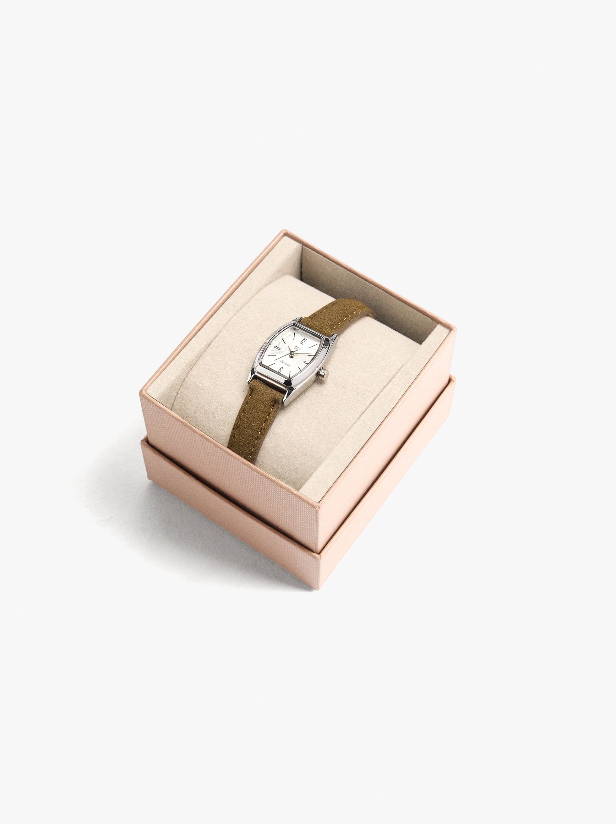 Reloj Redondo Pulsera Con Textura