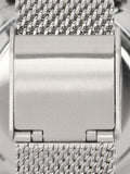 Reloj Bicolor Con Punto Metálico De Acero Inoxidable