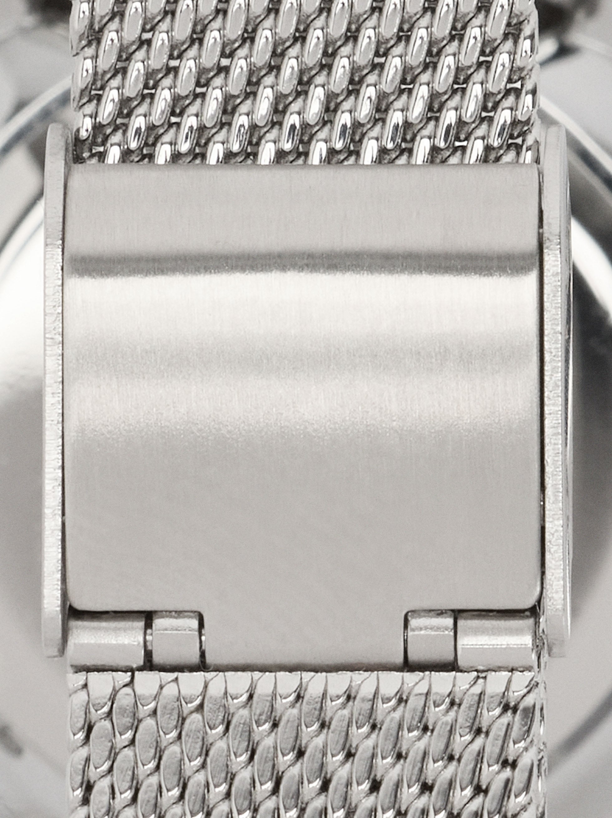 Reloj Bicolor Con Punto Metálico De Acero Inoxidable