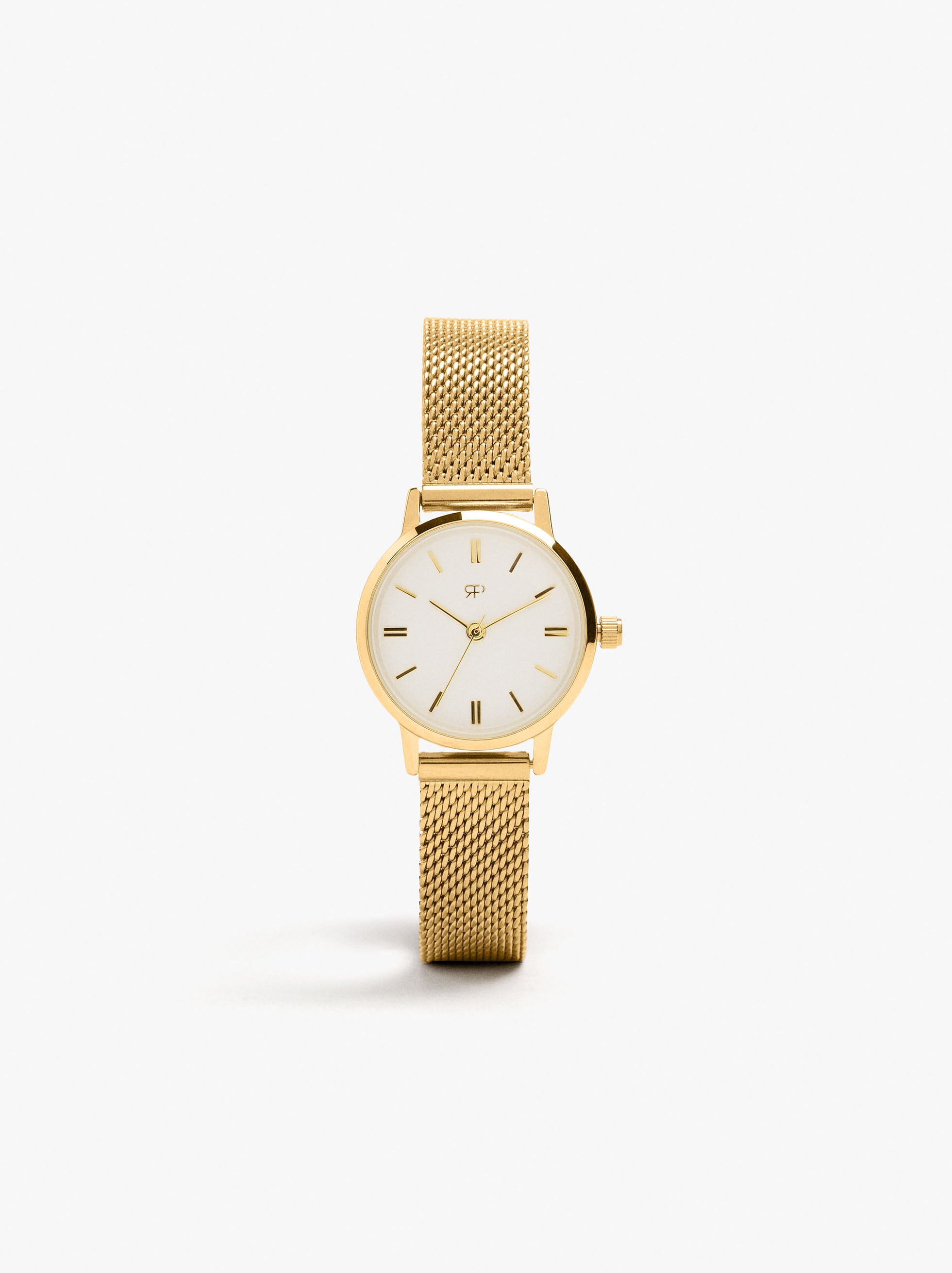 Reloj De Malla Metálica De Acero Inoxidable