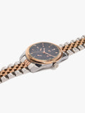 Reloj Bicolor Con Pulsera De Acero Inoxidable