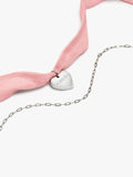 Collar De Tela Con Charm Corazón