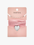 Collar De Tela Con Charm Corazón