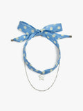 Collar De Tela Con Charm Estrella