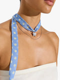 Collar De Tela Con Charm Estrella