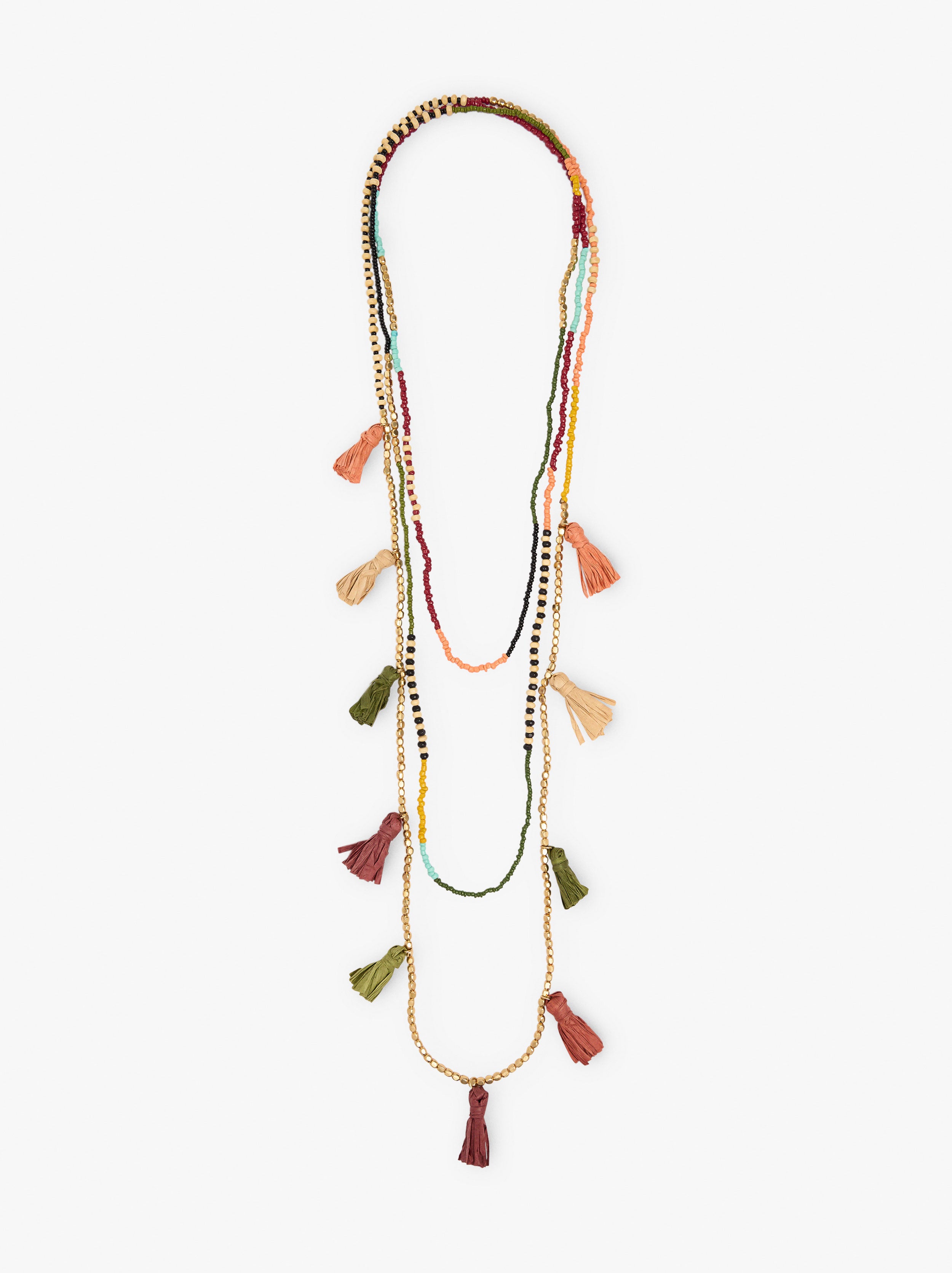 Set De Collares De Abalorios Multicolor