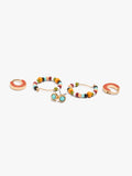 Set De Pendientes Con Abalorios Y Esmalte
