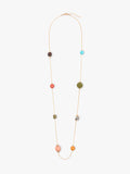 Collar Largo Con Cuentas De Piedra
