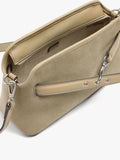 Bolso Bandolera Detalles De Piel Con Cinturón