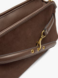 Bolso Bandolera Detalles De Piel Con Cinturón