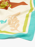 Pañuelo Cuadrado Con Estampado De Peces