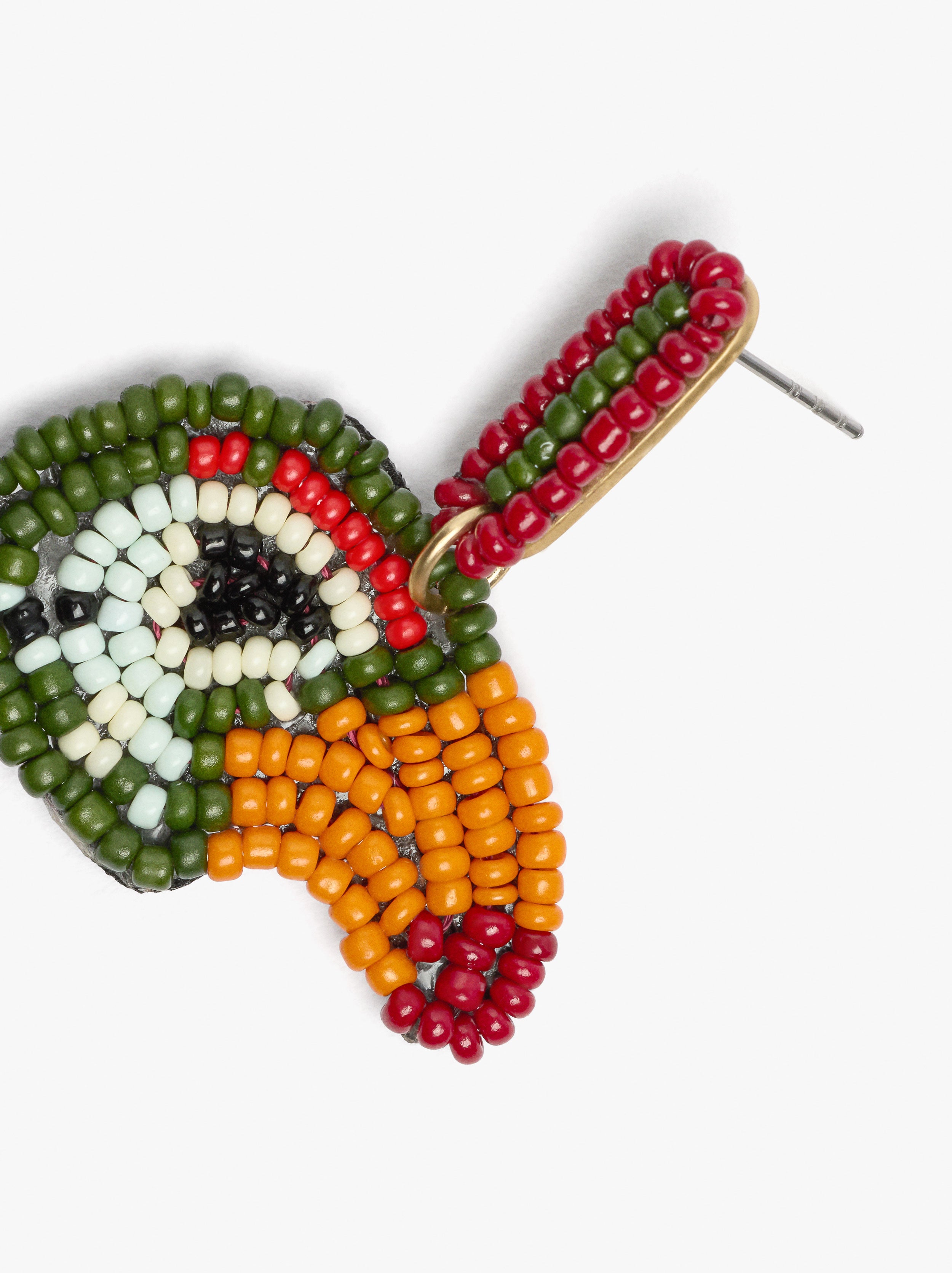 Pendientes Pájaros Con Abalorios