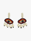 Pendientes Ojos Con Abalorios