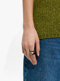 Anillo Ancho Ojo Con Esmalte