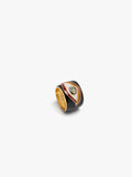 Anillo Ancho Ojo Con Esmalte
