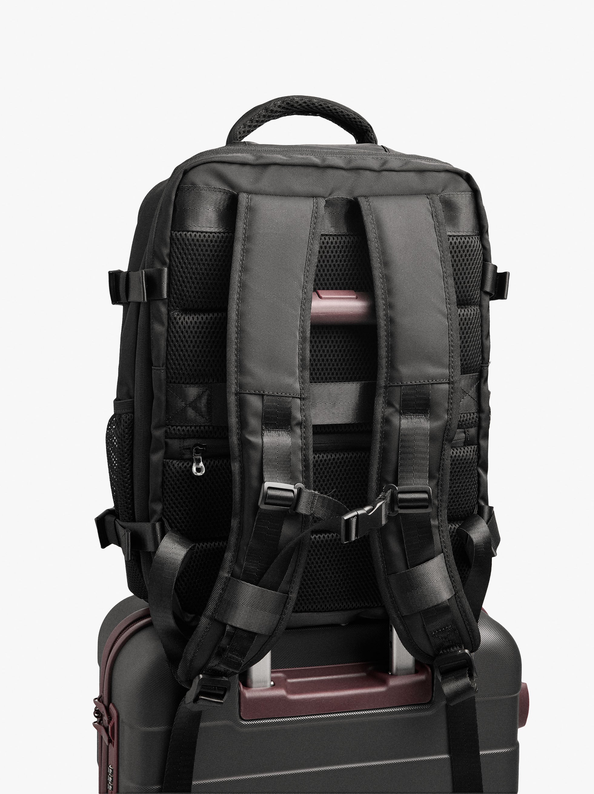 Mochila De Cabina Nylon Extensible Con Porta-Botella