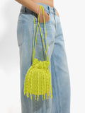 Bolso De Fiesta De Cuentas Y Flecos