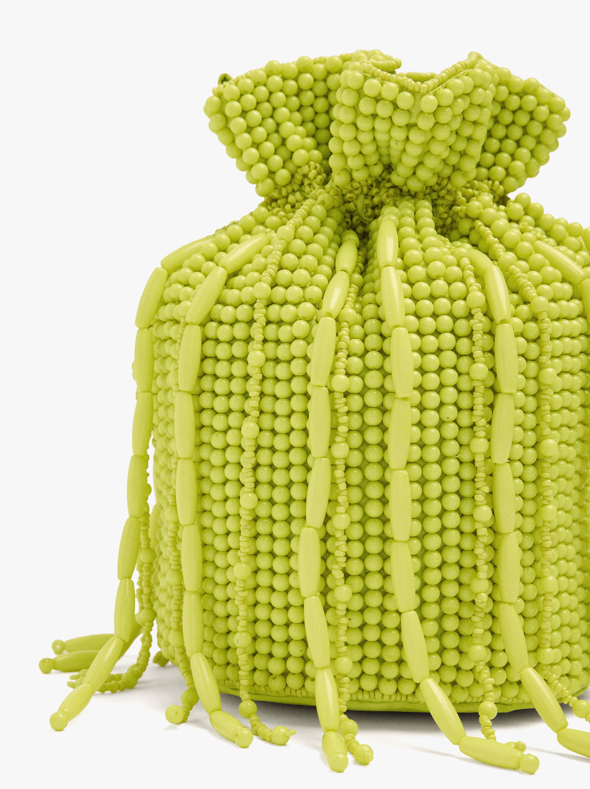 Bolso De Fiesta De Cuentas Y Flecos