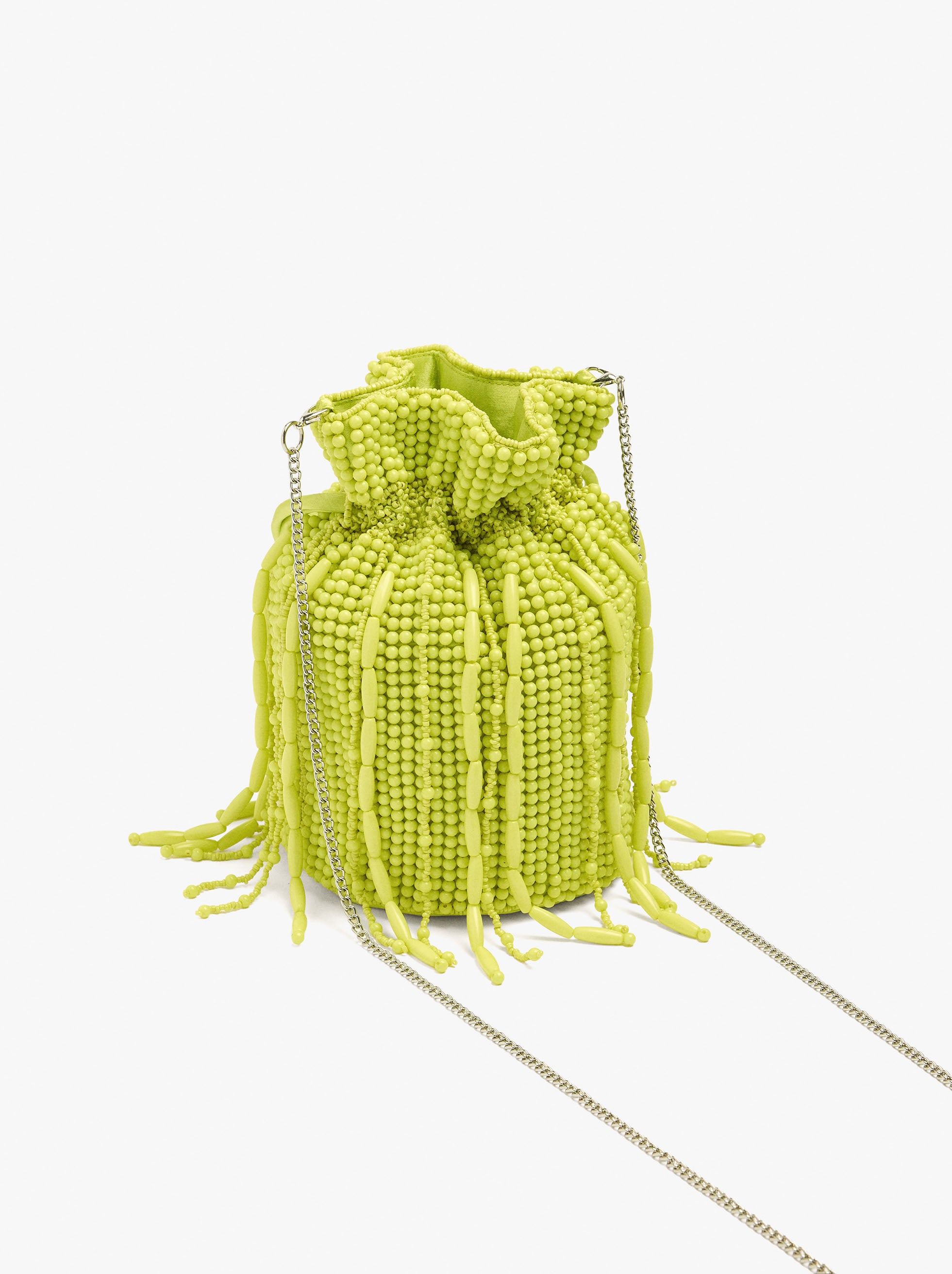 Bolso De Fiesta De Cuentas Y Flecos