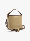 Bolso Bombonera Detalles De Piel Con Colgante
