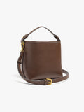 Bolso Bombonera Detalles De Piel Con Colgante