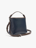 Bolso Bombonera Detalles De Piel Con Colgante