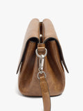 Bolso Bandolera Solapa Doble Con Efecto Craquelado