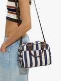 Bolso Bowling A Rayas Con Bandolera