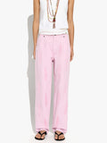 Pantalón Con Bordados 100% Algodón