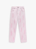 Pantalón Con Bordados 100% Algodón