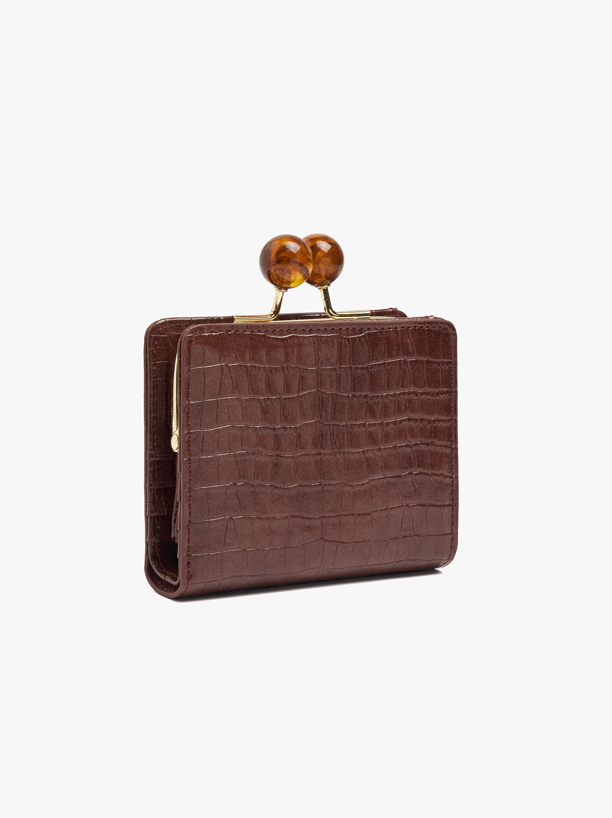 Cartera Con Grabado Animal Cierre De Boquilla