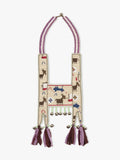 Collar Con Abalorios De Vidrio Y Cascabeles