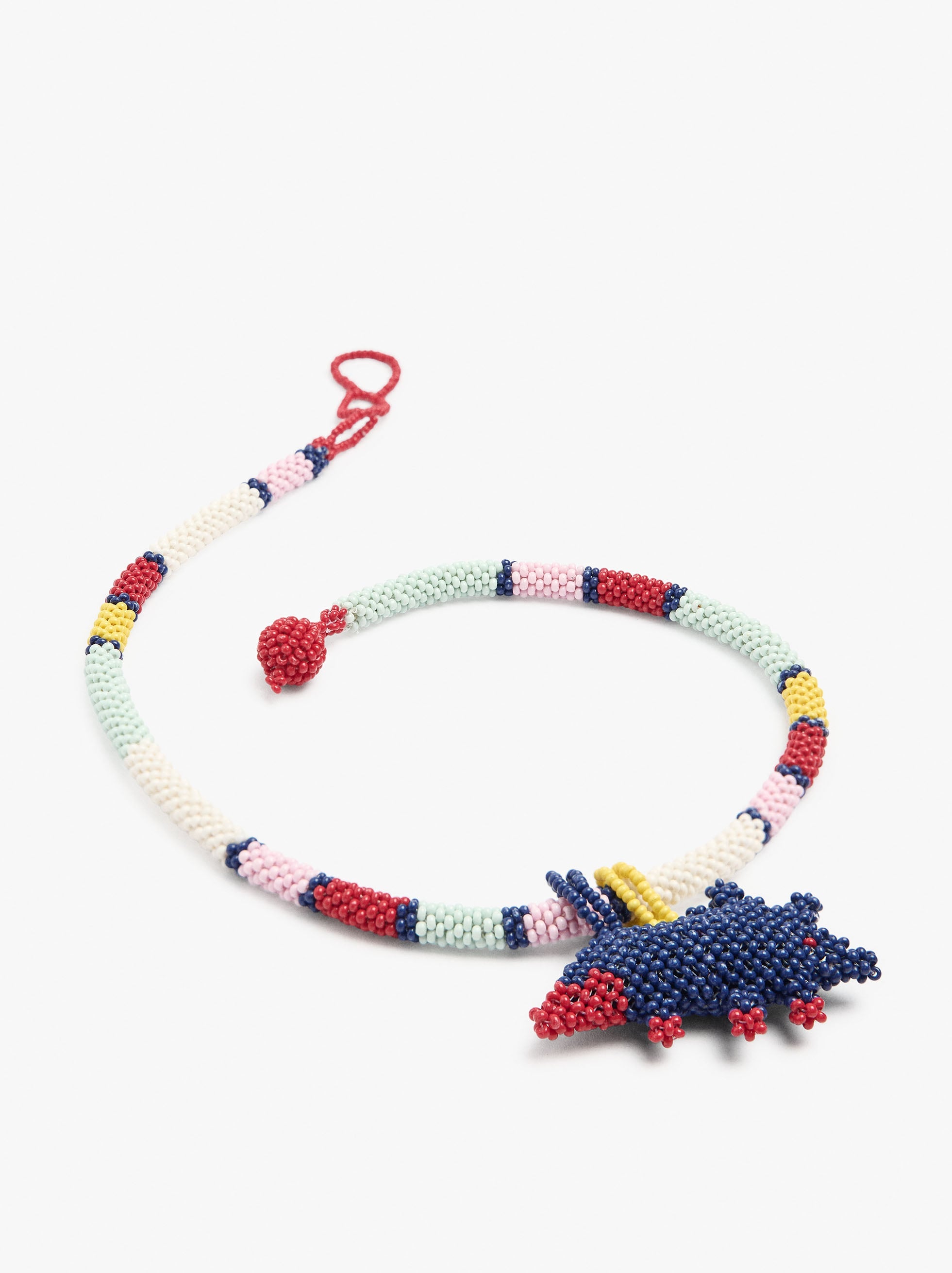 Collar Segmentado Con Cuentas De Vidrio