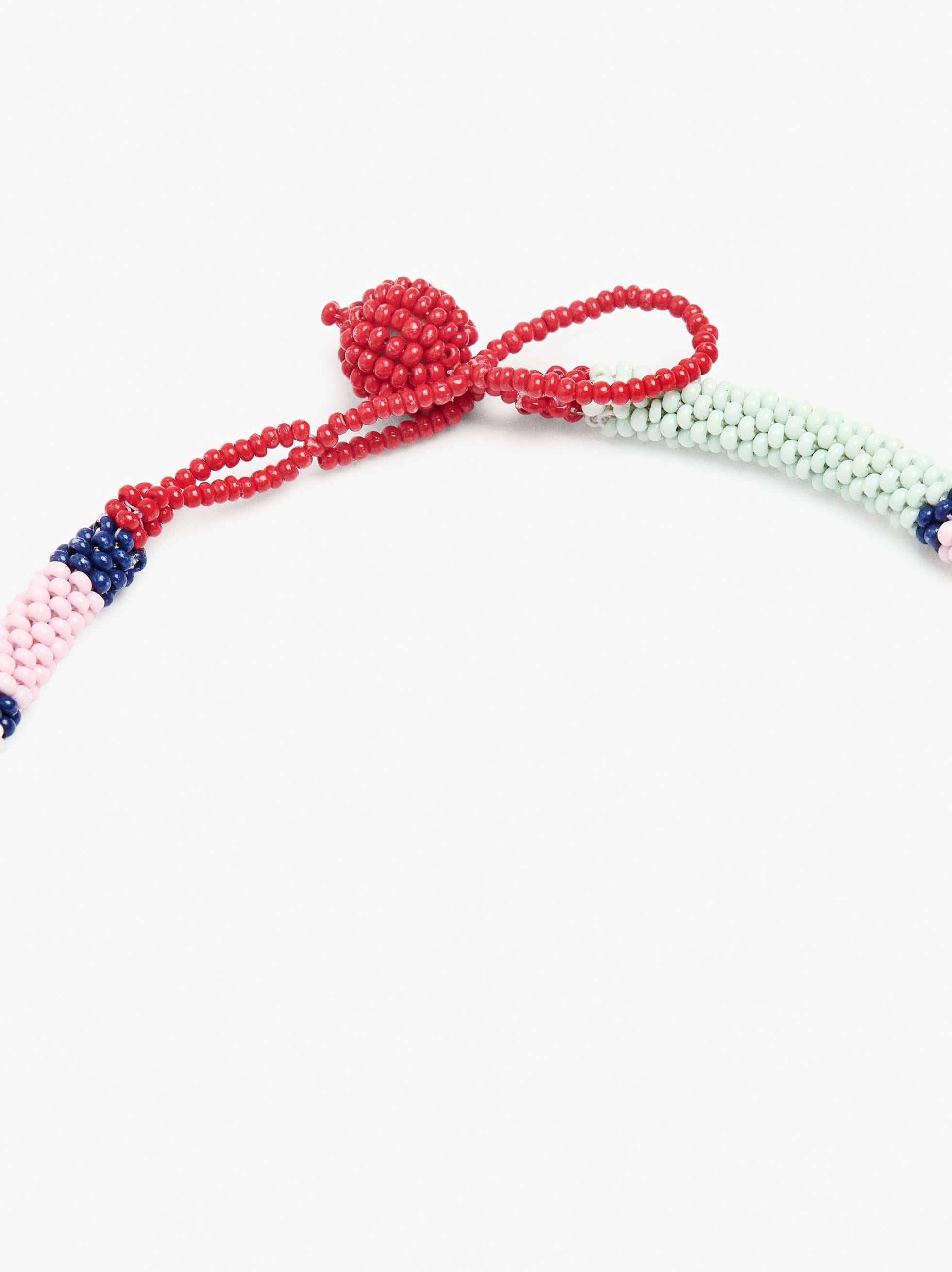 Collar Segmentado Con Cuentas De Vidrio