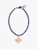 Collar De Abalorios De Vidrio Con Colgante