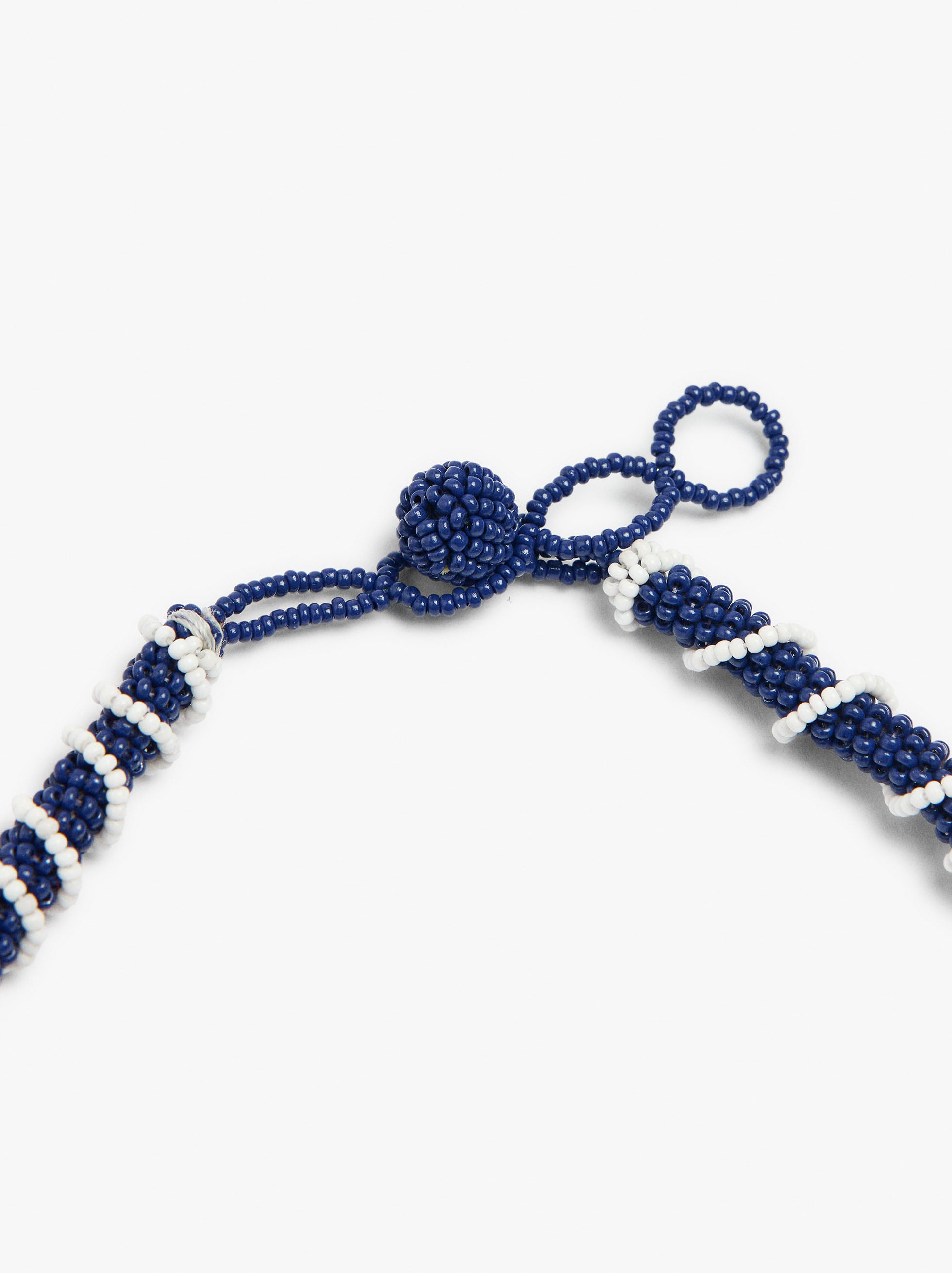 Collar De Abalorios De Vidrio Con Colgante