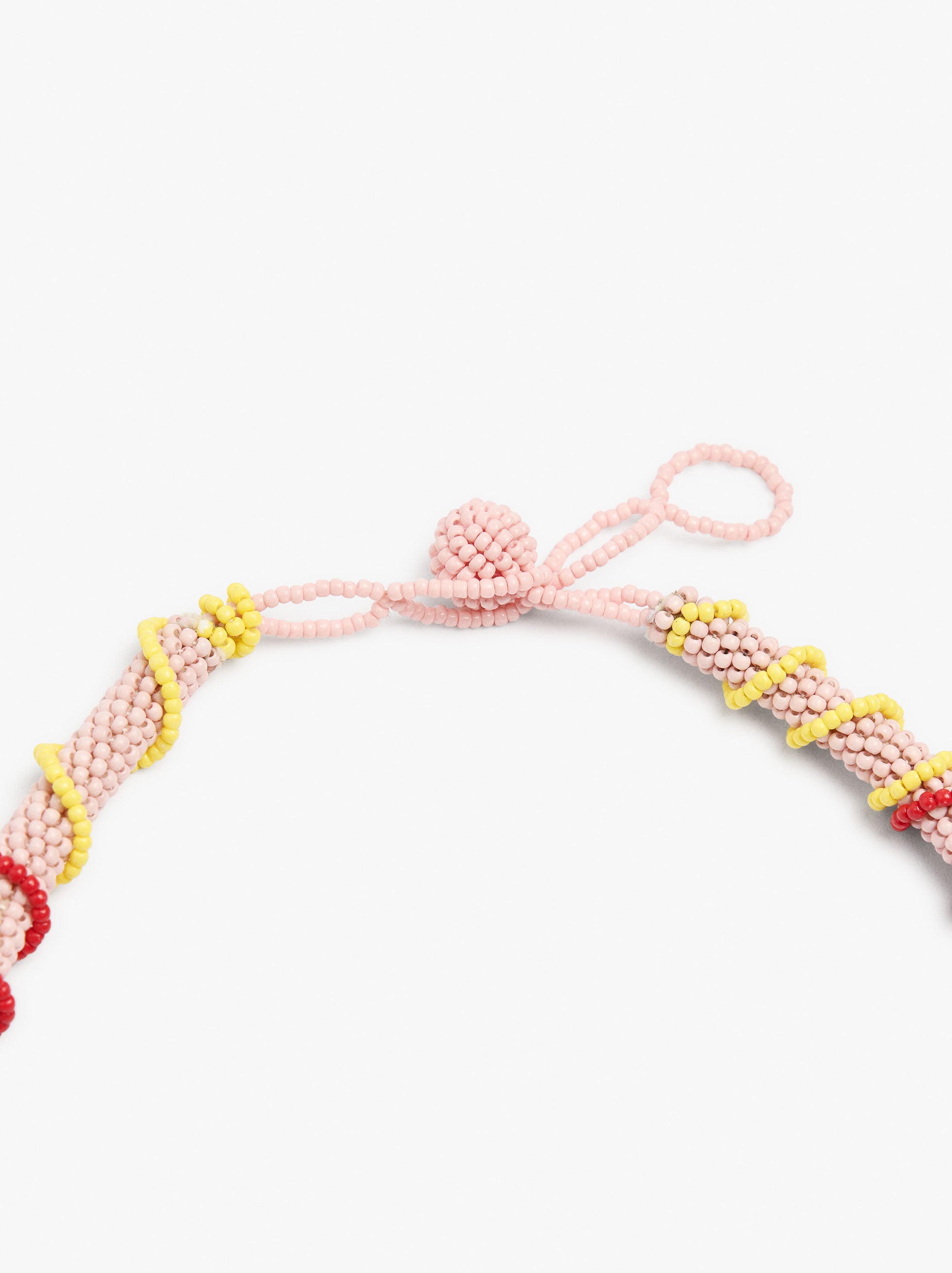 Collar De Abalorios De Vidrio Con Colgante