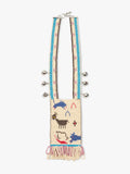 Collar Ancho Con Abalorios Y Cascabeles