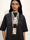 Collar Ancho Con Abalorios Y Cascabeles