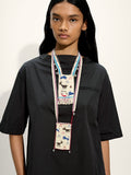 Collar Con Bolsillo De Abalorios Y Cascabeles