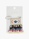 Broche Horizontal Con Abalorios Y Cascabeles