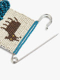 Broche Horizontal Con Abalorios Y Cascabeles