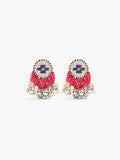 Pendientes Redondos Con Abalorios Y Cascabeles