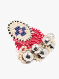 Pendientes Redondos Con Abalorios Y Cascabeles