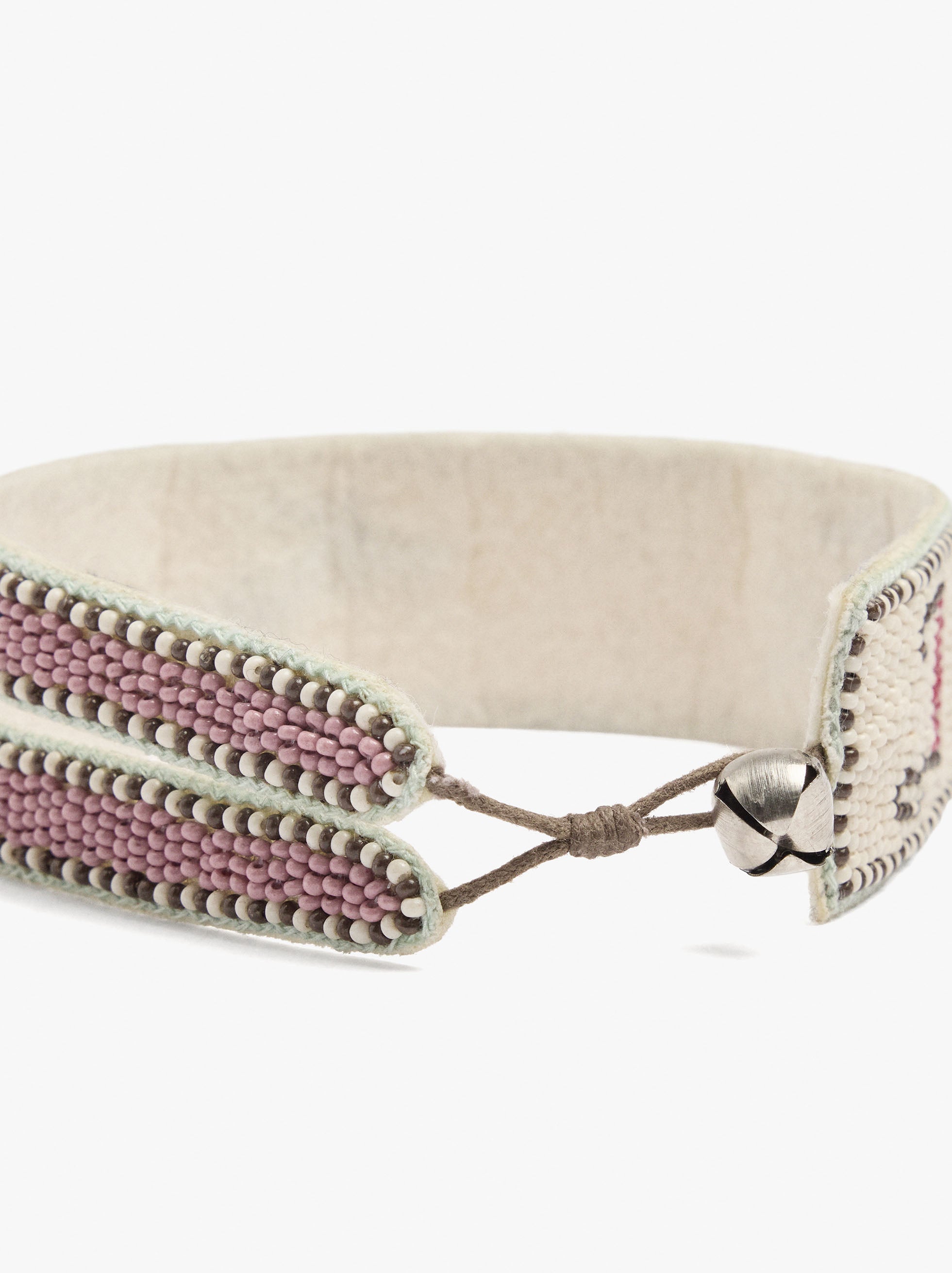 Pulsera Ancha Con Abalorios