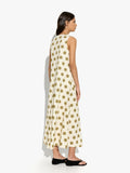 Vestido Largo Con Lunares