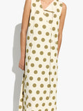 Vestido Largo Con Lunares