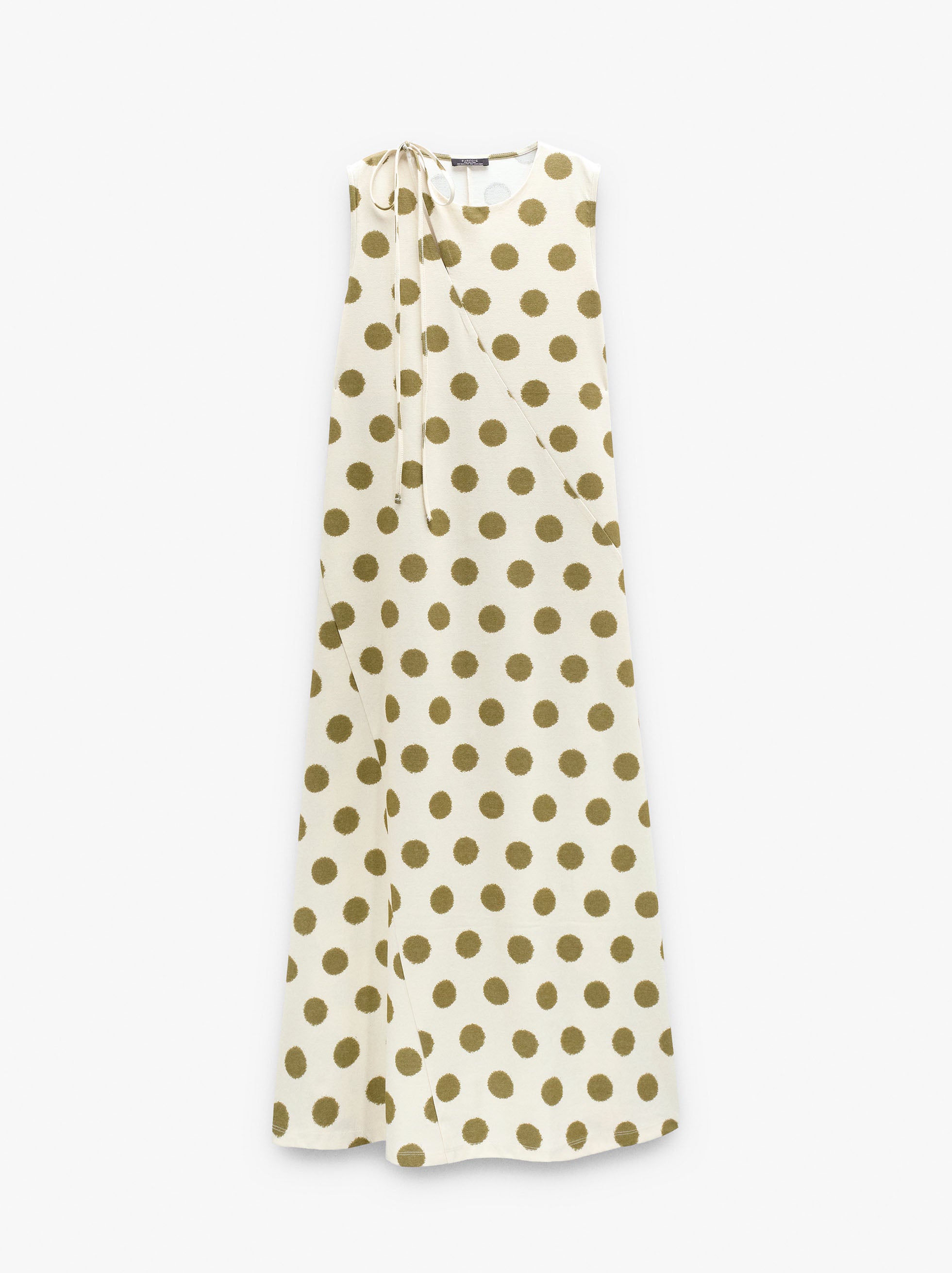 Vestido Largo Con Lunares
